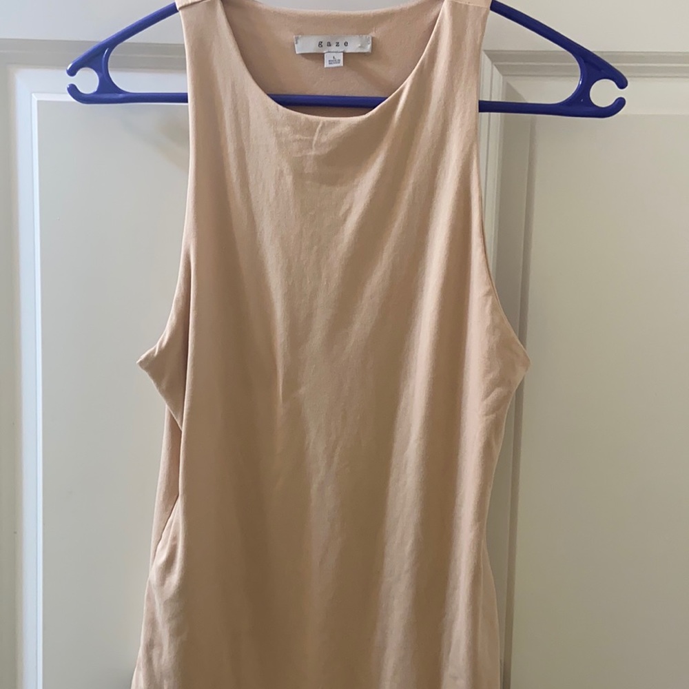High Neck Nude Bodysuit